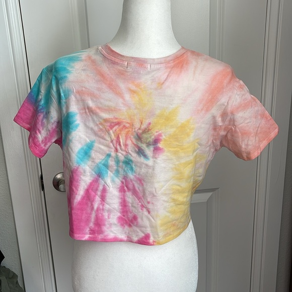 Virginia beach tie dye cropped tee - Picture 3 of 4